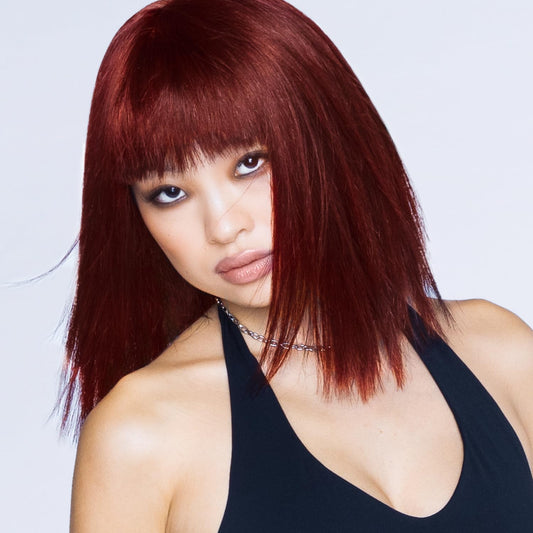 XMONDO Color Deep Red Brown Color Depositing Mask & Semi-Permanent Hair Dye Super Gloss Infused with Bond Boosters for Nourishment, Revitalize & Repair, Vegan Formula, 8 Fl Oz