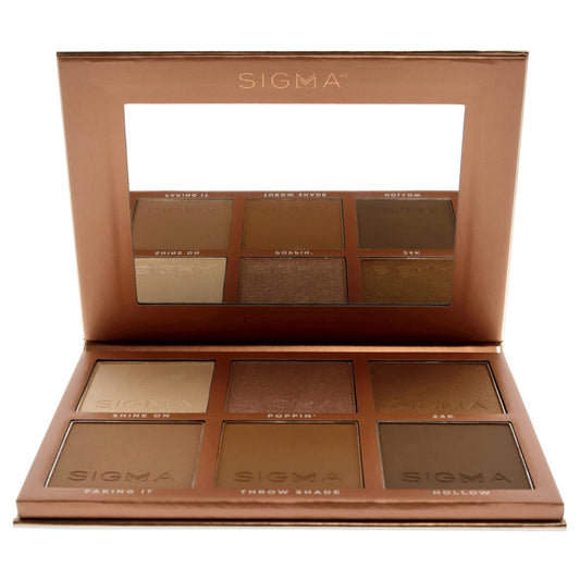 SIGMA Beauty Sculpt Highlight Plus Contour Palette Makeup Women 0.98 oz