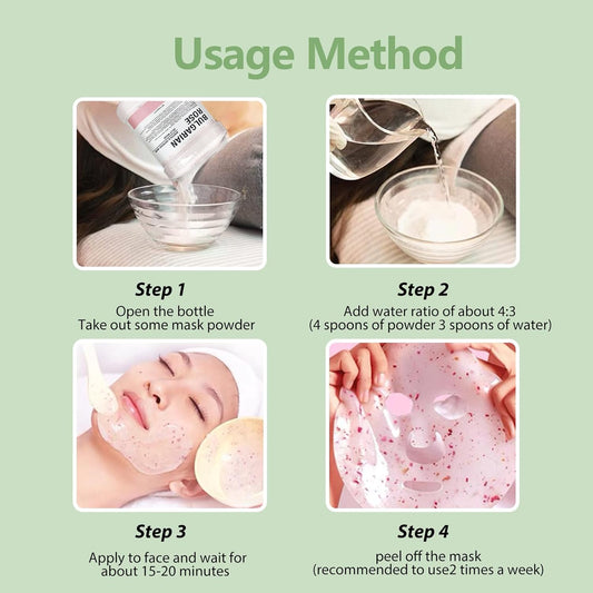 Jelly Mask for Facials, Hydrating & Moisturizing Peel-Off Rubber Gel Face Mask Skin Care for Deep Hydration & Glow, 23 Fl Oz Jar Professional Spa Use for All Skin Types with Aloe vera essence
