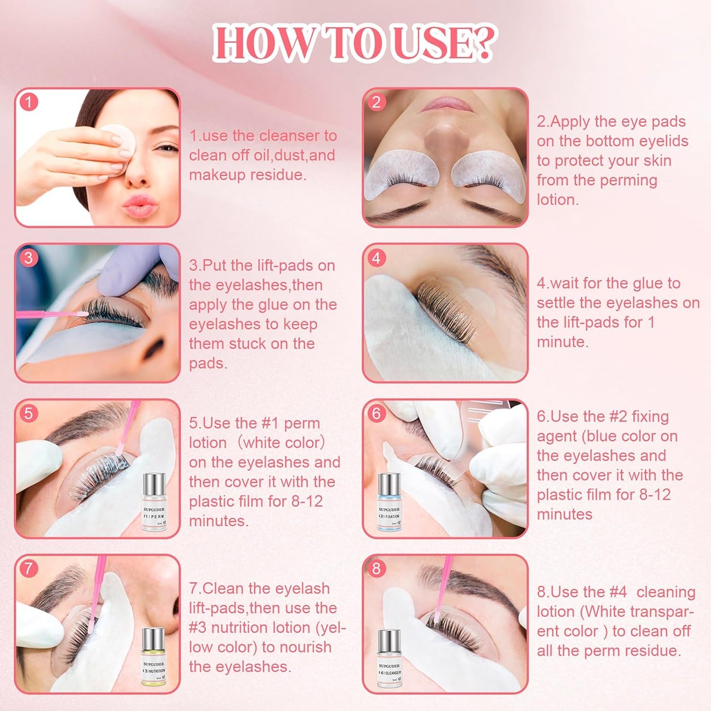 2025 Upgraded Lash Lift Kit for Perming,Curling and Lifting Eyelashes | Semi-Permanent Salon Grade Supplies for Beauty Treatments | Includes Eye Shields,Pads and Accessories