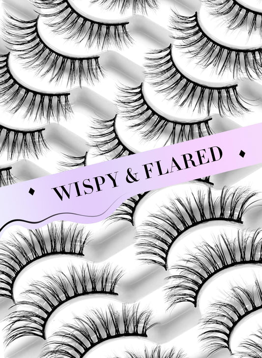 Classic Fake Eyelashes – 8-12mm – Lash Extensions – Luxurious Natural Mink Lashes Eyelash Extensions – Comfortable and Easy to Apply – High-End Fiber Lashes for Superior Volume