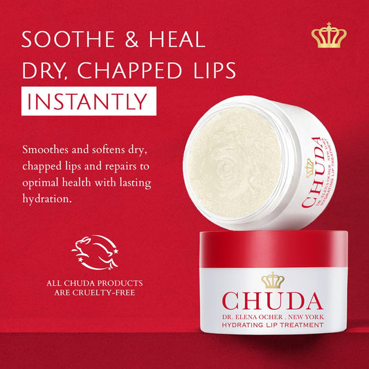 Chuda Hydrating Lip Treatment, Lip Moisturizer with Remedea Compound - 5ml Made in USA, Plumping Lip Balm, Anti Aging Lip Balm Chapped and Dry Lips Treatment, Intense Hydrating Daily Lip Care