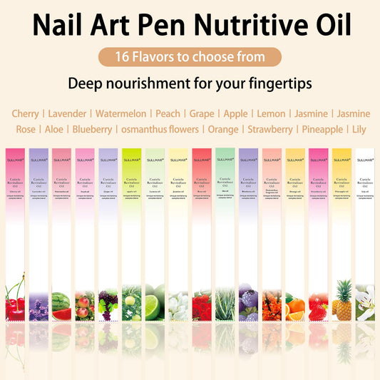28PCS Cuticle Oil Pen Sweet Almond Nail Growth Serum and Repair Treatment Hydrating Oil for Dry Cuticles and Skin Cuticle Buddy Revitalize Nails with Radiant Cosmetics' Nail Growth Oil