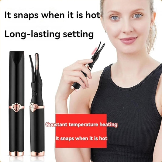 Electric Eyelash Curlers, 2025 New Heated Eyelash Curler, Eyelash Curler for Women, with 8s Fast Heating, 3 Adjustable Temperatures, USB Rechargeable for Long-Lasting Curls (Black)