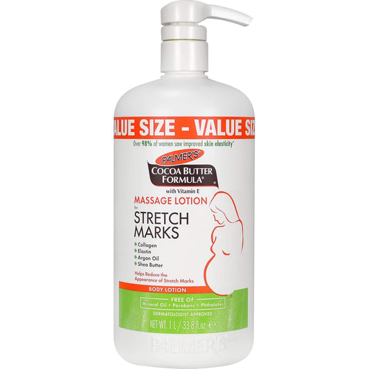 Palmer's Cocoa Butter Formula Massage Lotion For Stretch Marks, Pregnancy Skin Care & Cocoa Butter Formula Soothing Oil with Vitamin E, Dry, Itchy Skin Relief