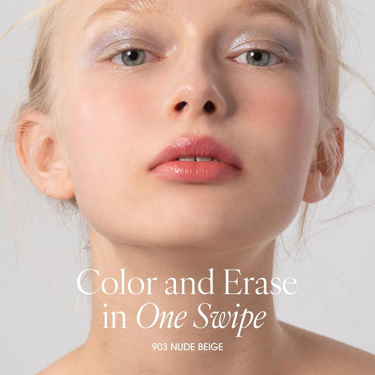 PLAT LIPS 903 NUDE BEIGE, Lip & Cheek, Lightweight, Naturally Dewy+ Glowy Finish, Blendable & Buildable Formula (1.2g, 0.003 oz.)