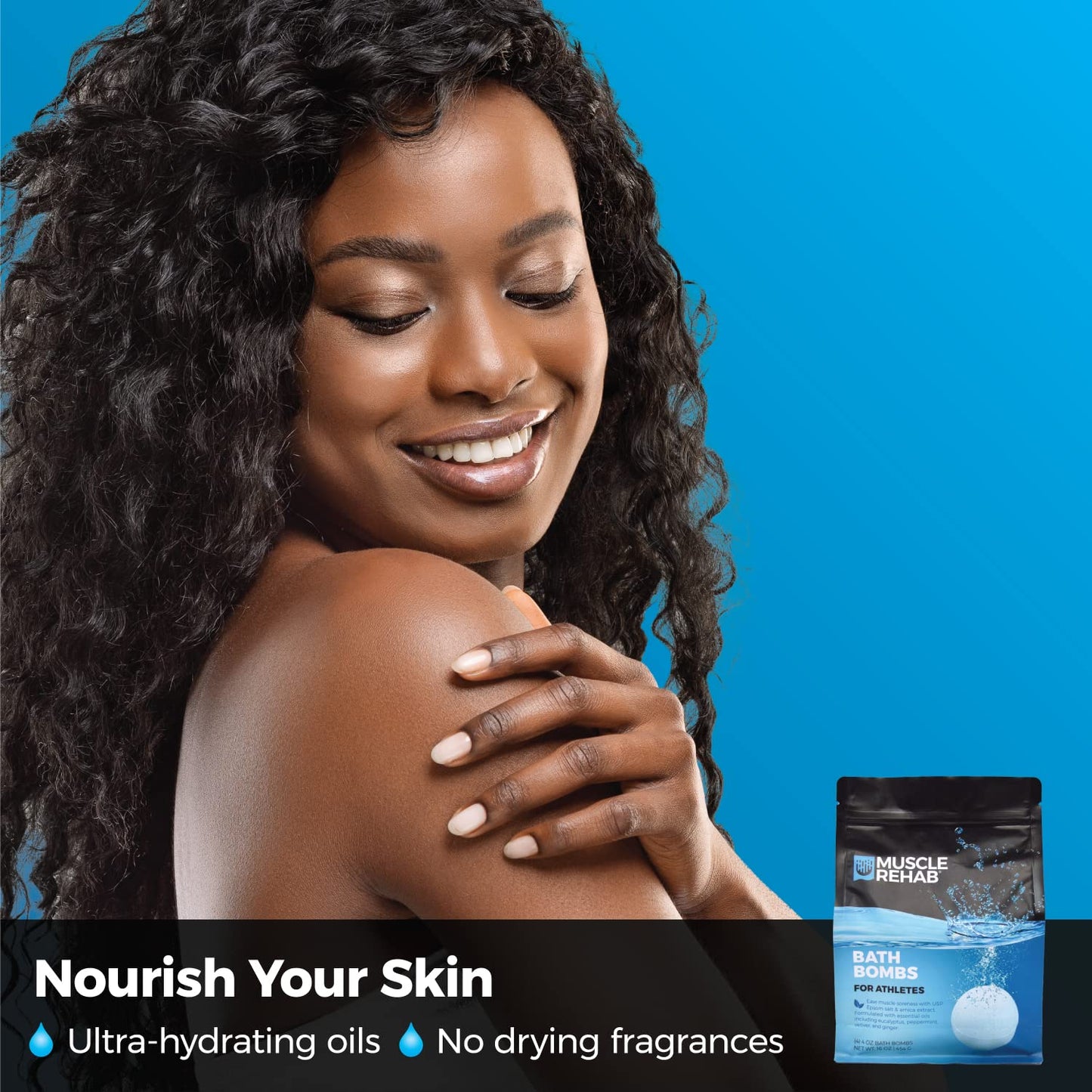 Magnesium Epsom Salt Bath Bombs - Fast-Absorbing Muscle Soak for Post-Workout Recovery - Bath Bombs for Sore Muscles and Pain- Tranquil Foot Soak Bombs - Athletic Recovery Bath - 2 Packs