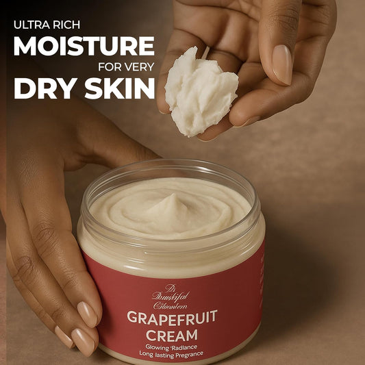 body butter grapefruit scent long -lasting fragrance,hydrate skin jojoba oil and more 8oz