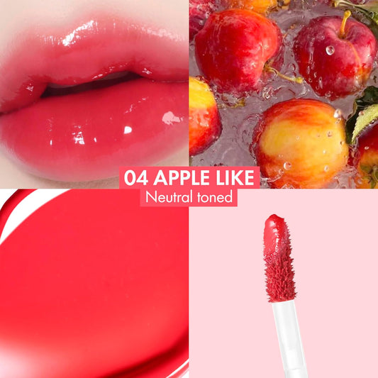 Amuse SEOUL BEBE TINT - 04 APPLE LIKE | 24-hour Long-lasting Lip Stain, Plumping, Hydrating, Moisturizing, No Peel Off, Lip Care, Treatment, Non Sticky, Korean Lip Tint for Dry Lips