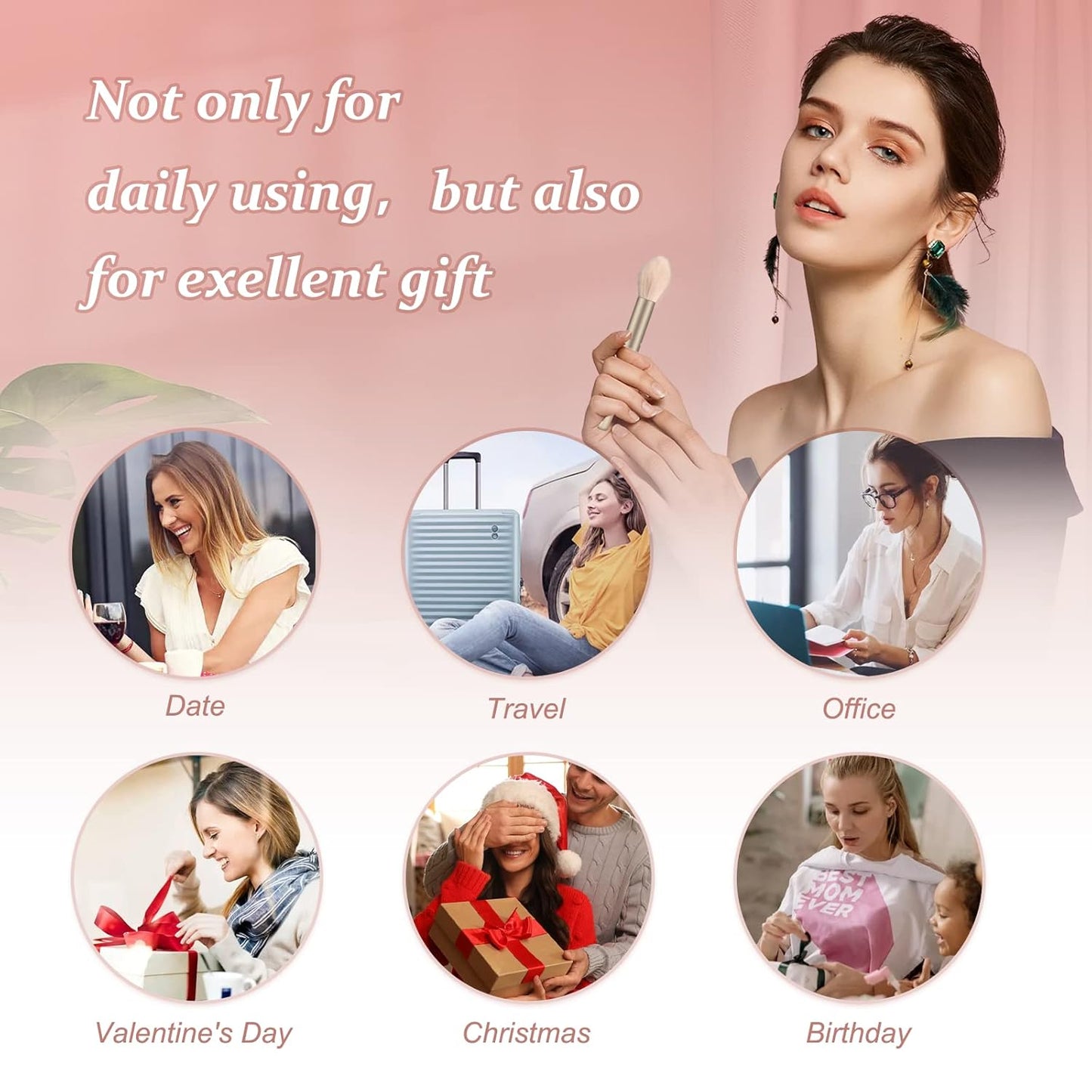 All in One Makeup Kit for Women Full Kit, Basic Cosmetics Kit for Beginner & Professionals, Eye Makeup Set Tween Girl, Make Up Kits for Teenagers, Makeup Gift Set for Girls, Women & Teens(10-Pink)