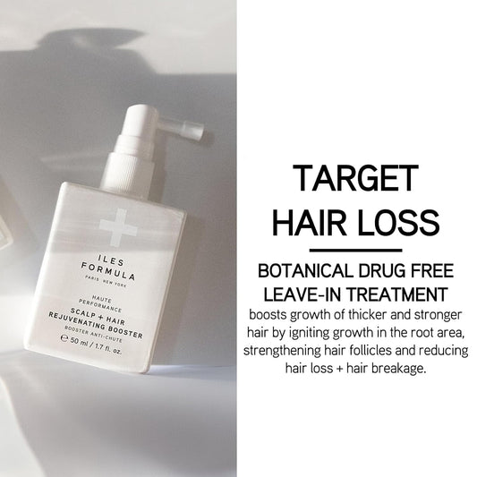 ILES FORMULA Scalp & Hair Rejuvenating Booster – Reduces Hair Loss Signs, Boosts Growth & Thickness, Botanically Derived Breakthrough Blend with Procapil, Tomato, Apple & Wasabi Extracts (1.7 Fl Oz)