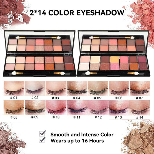 28 Pieces Makeup Kit for Women Full Kit, Eyeshadow Palette,Lip Gloss Set,Lipstick,Blush,Foundation,Concealer,Mascara,Eyebrow Pencil,Include Makeup Brush Set,Professional Makeup Kit for Teens