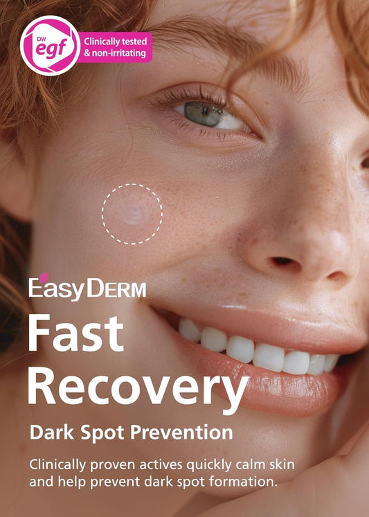 EasyDerm Real Calming Microdart Pimple Patches, Clear Micropoint | Niacinamide, Hyaluronic Acid, EGF Acne Dark Spot Care, K-beauty | 6 counts, Micro Piont length : 285μm