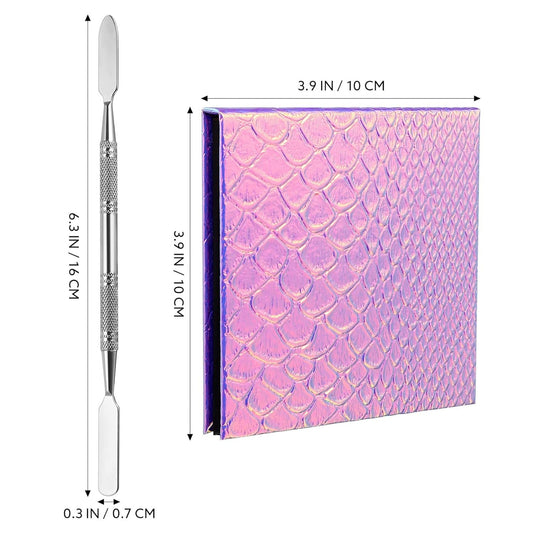 Beaupretty Empty Magnetic Palette Makeup Eyeshadow Palette with Round Metal Pans and Depotting Spatula Set for Eyeshadow Lipstick