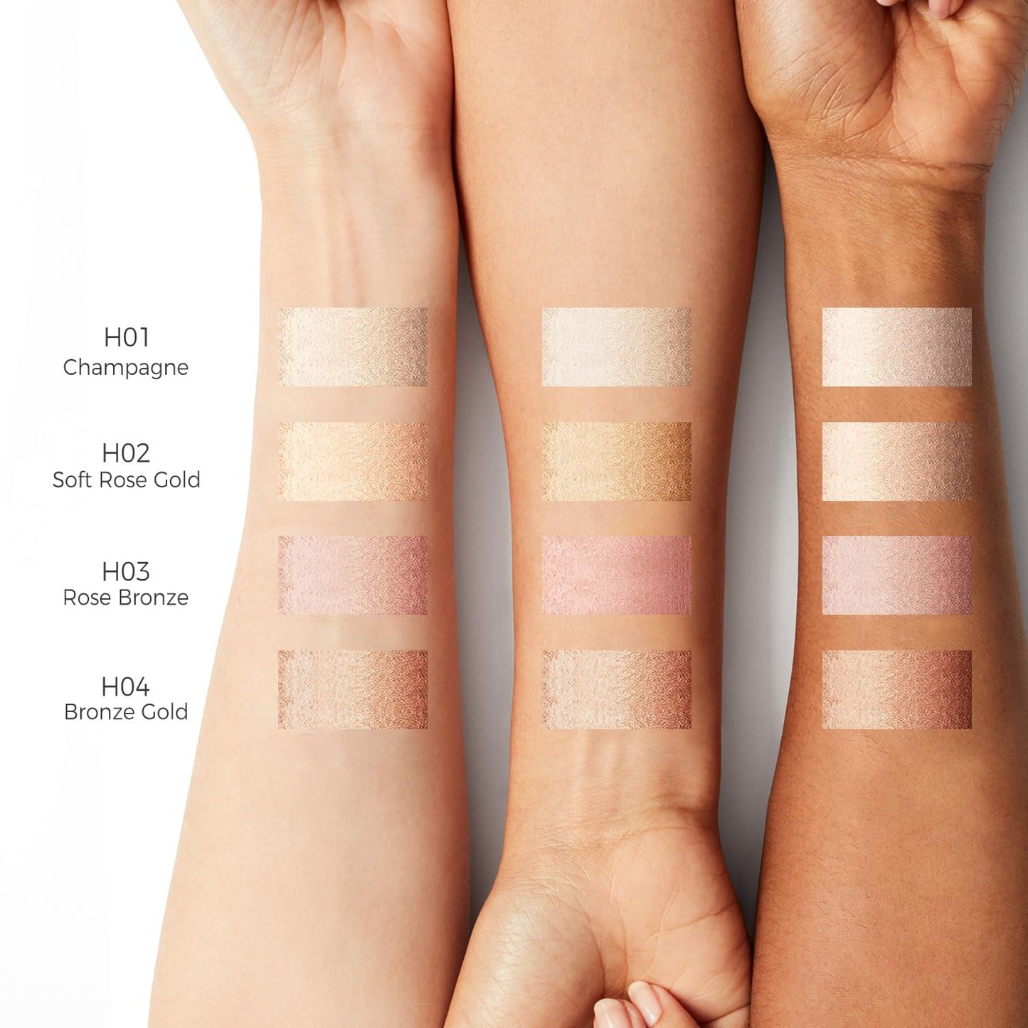 Dewy Highlighter Makeup, Highlighter Makeup Stick for Face and Body, Radiant & Shimmer Glow, Buildable Color for All Day | Vegan & Cruelty-Free | Champagne Rose Gold 15g/0.53fl.Oz