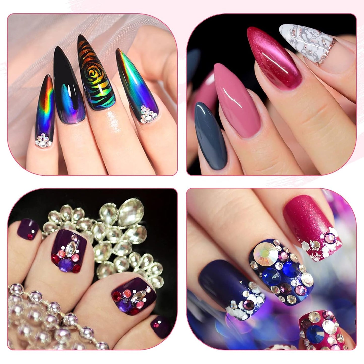 AORAEM LED Nail Lamp 3W LED Portable Manicure Dryer Gel Polish Curing Light with Black Gooseneck for Gel Nails Tips USB Plug Play Salon and Home DIY