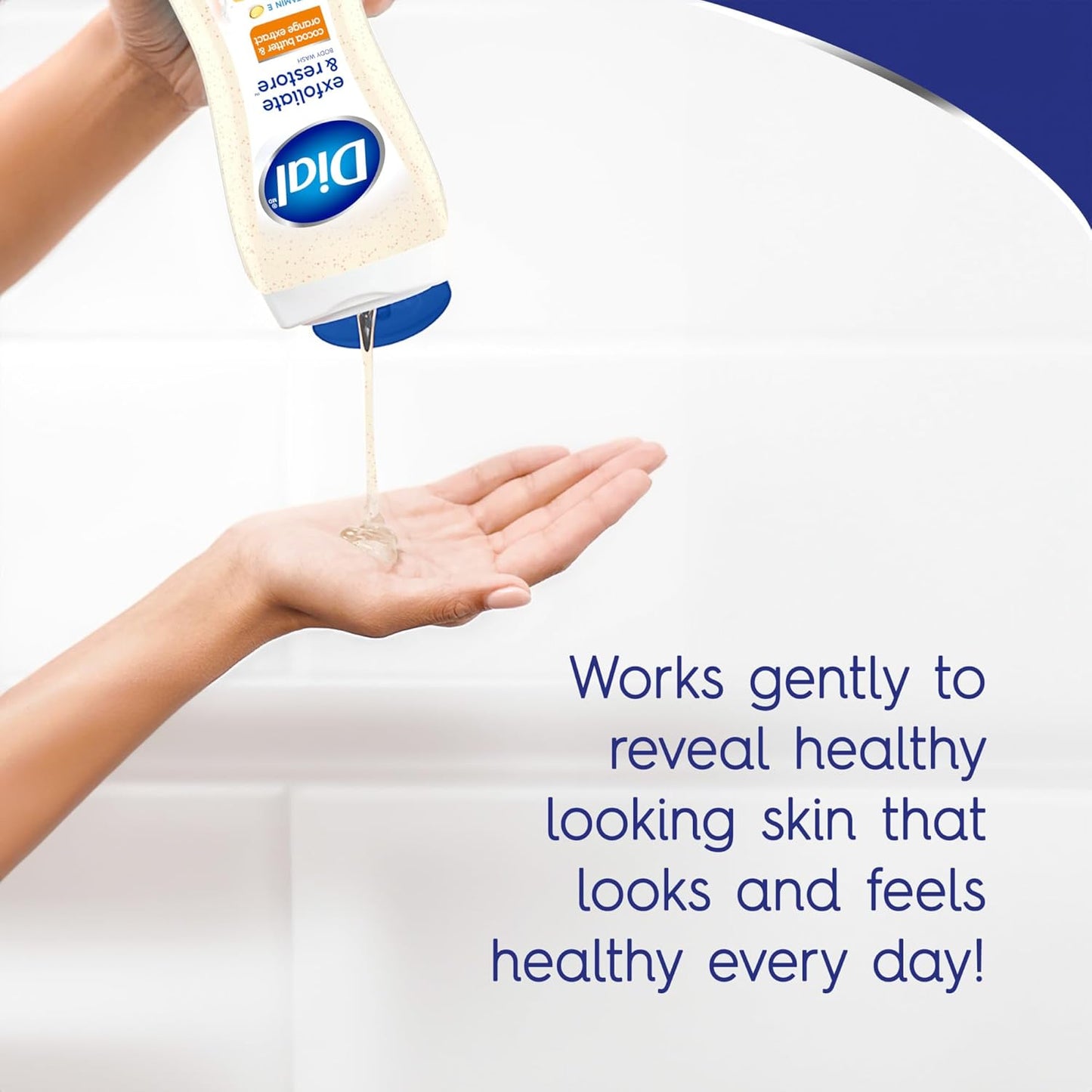 Dial Body Wash, Orange Peel & Cocoa Butter, 16 Fl Oz (Pack of 4)