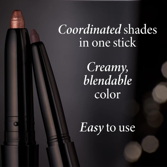 LAURA GELLER NEW YORK Swipe-n-Line Dual-Ended Eyeshadow + Eyeliner - Smokey (Charcoal/Shimmery Gray) - Cream Eyeshadow & Smooth Glide Eyeliner - Waterproof & Crease-free Color