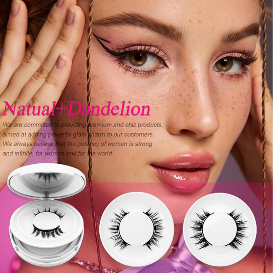 Elara Craft Magnetic Eyelashes with Applicator, Magnetic Eyelashes Without Eyeliner,Reusable Glue-Free Natural Look Eyelashes Kit Easy to Wear and Remove