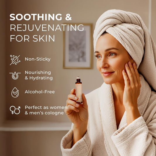 Gya Labs Frankincense Essential Oil Roll on for Face - 100% Pure Natural Frankincense Oil Roller for Skin, Aches Comfort, Soothing Aromatherapy, Self-Care Gifts for Men & Women (0.34 Fl Oz)