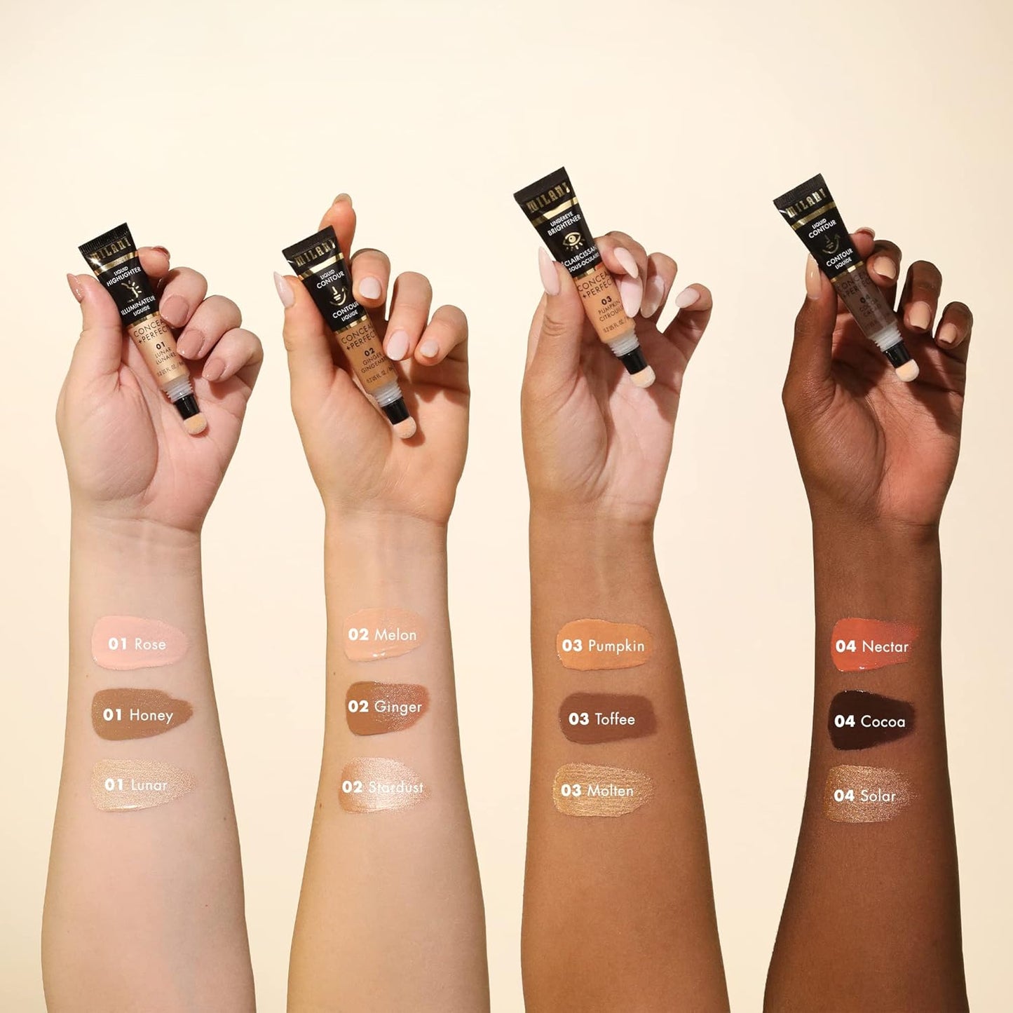 Milani Conceal + Perfect Liquid Contour for Added Definition, Face Lift Collection - Honey
