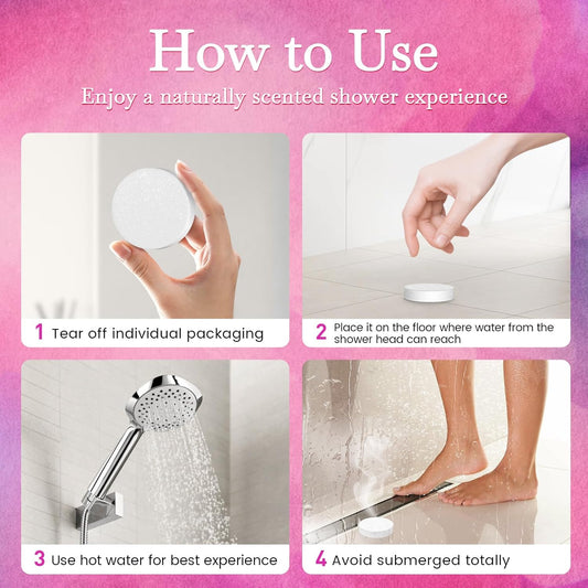 2SET 40PCS Shower Steamers Aromatherapy for Women or Men, 10 Scents Organic Shower Bombs, Relaxation with Organic Essential Oils, Birthday Self Care Gift for Women(80 PCS)