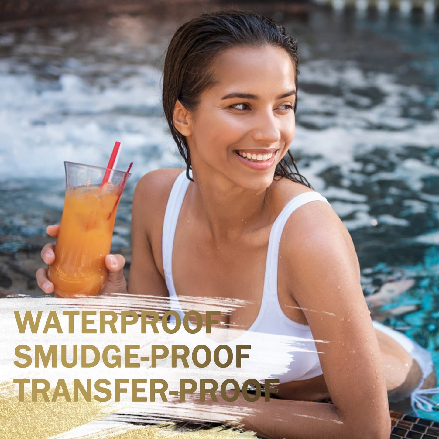 LAVONE Eyebrow Stamp Pencil Kit for Eyebrows Makeup, with Waterproof Eyebrow Pencil, Eyeliner, Eyebrow Pomade, and Dual-ended Eyebrow Brush - Espresso