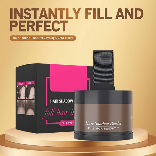 Brown Hair Root Dye Powder - Instantly Cover Gray Hair with Thin Hair Color Shadow 4g