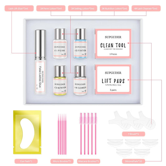 2025 Lash Lift kit Eyelash perm kit,SUPGUDER Professional Eyelash Curling Lash Extension Set,Lash Lifting Tools Suitable for Salon