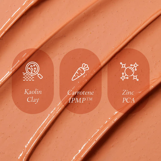 APRILSKIN Carrotene IPMP 3-Min Quick Dry Pore Caring Clay Mask | Kaolin & Zinc PCA | Reduces Pores & Sebum | Cooling Effect | Vegan | Gentle Exfoliation | Korean Skin Care | 100g 3.52 oz.