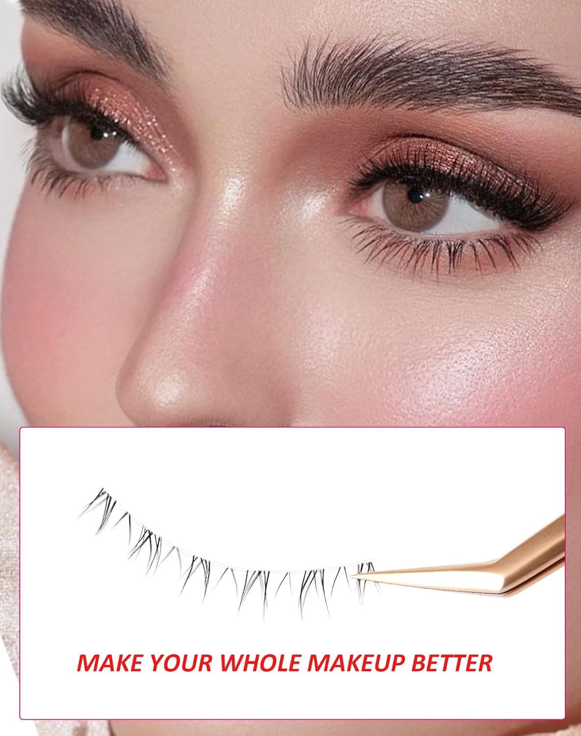 Eyelashes False Bottom Lashes Lower Lashes Fake Bottom Eyelashes 7 Pairs R-2
