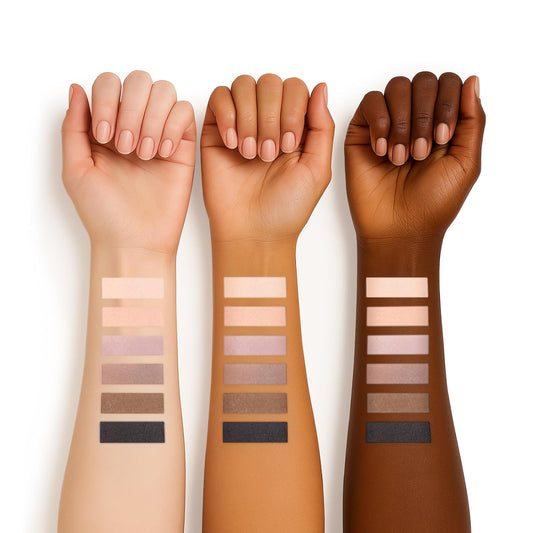 6 Colors Mini Eyeshadow Makeup Palette Neutral Nude Smoky Eye Shadow Taupe & Brown Matte Make Up Pallet with Mirror Highly Pigmented Long Lasting Waterproof Travel Size Gift Kit 01