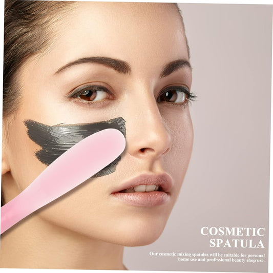 10pcs Tool Stick Makeup Spatula Cosmetic Plate Mixer Cosmetic Mixer Silicone Stirring Tools Beauty Spatula Makeup Plate Spatula Makeup Mixing Tool Makeup Mixer Tool