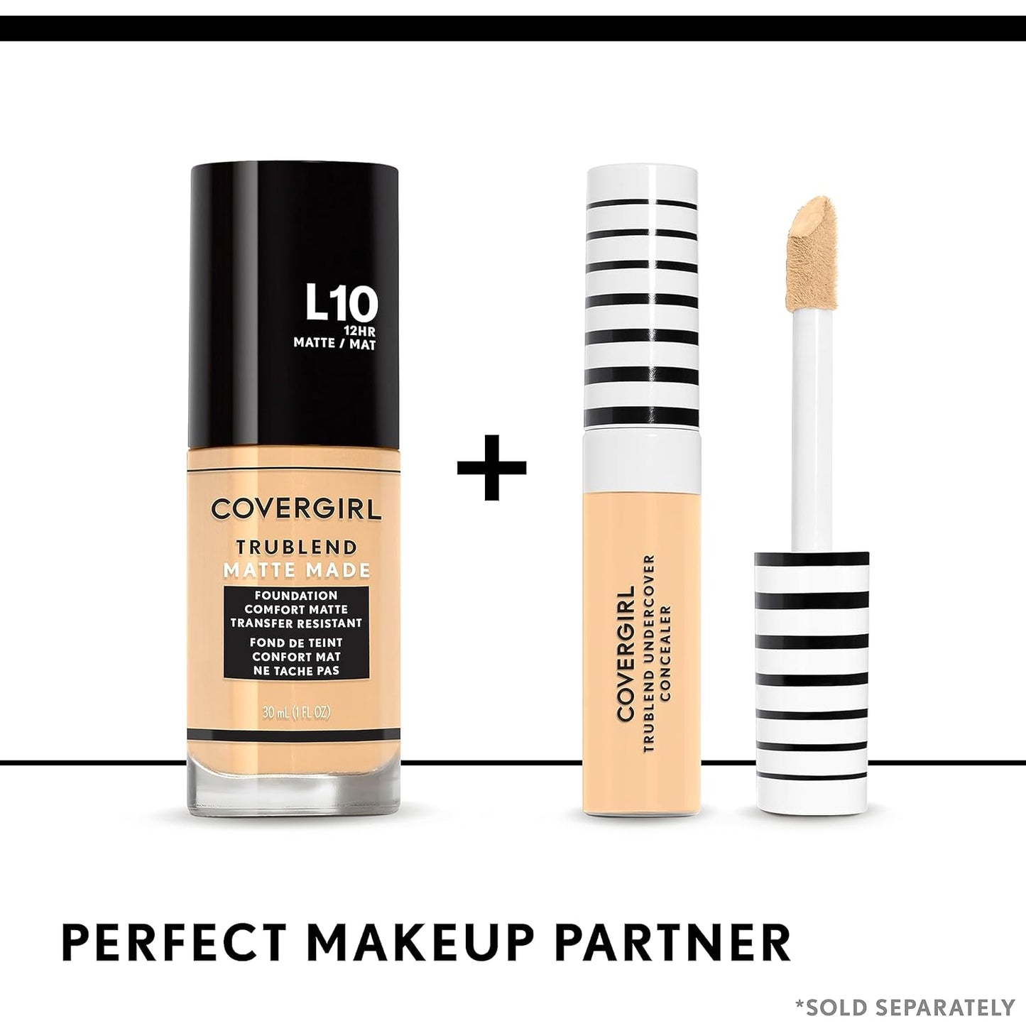 COVERGIRL TruBlend Undercover Concealer, Classic Ivory, 0.33 Fl Oz (Pack of 2)