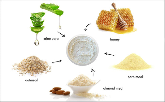 RAYA Almond Honey Facial Scrub (106) | Natural Exfoliating Facial Scrub for Non-Blemished Skin | Polishes, Softens, and Creates a Glowing Complexion