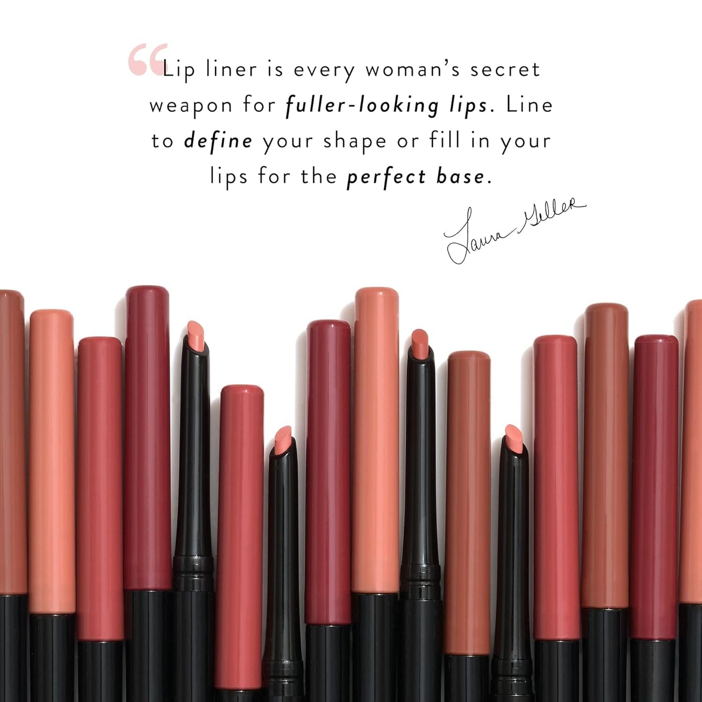 LAURA GELLER NEW YORK Modern Classic Lip Liner, Luxurious Creamy Long Lasting Lip Liner, Prevents Feathering and Fading, Sassy Spice