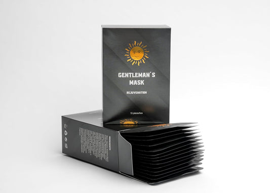 Gentleman's Rejuvenating Face Mask Treatment: 15 Pieces, Anti-Aging, Reduce Wrinkles, Face Masks For Men, Facial Mask, Nourishing