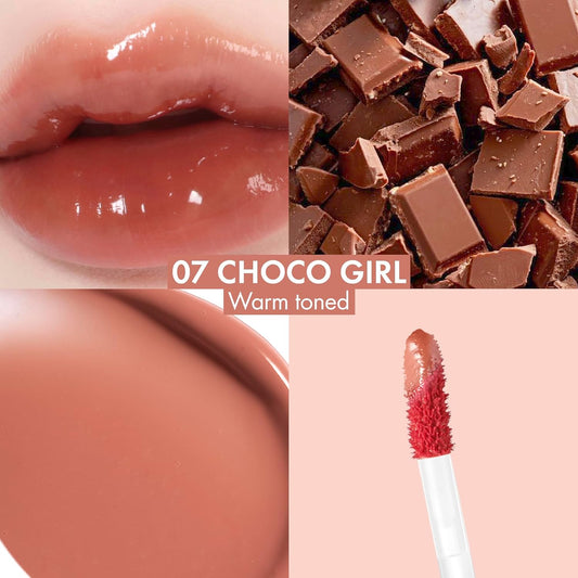 Amuse SEOUL BEBE TINT - 07 CHOCO GIRL | 24-hour Long-lasting Lip Stain, Plumping, Hydrating, Moisturizing, No Peel Off, Lip Care, Treatment, Non Sticky, Korean Lip Tint for Dry Lips