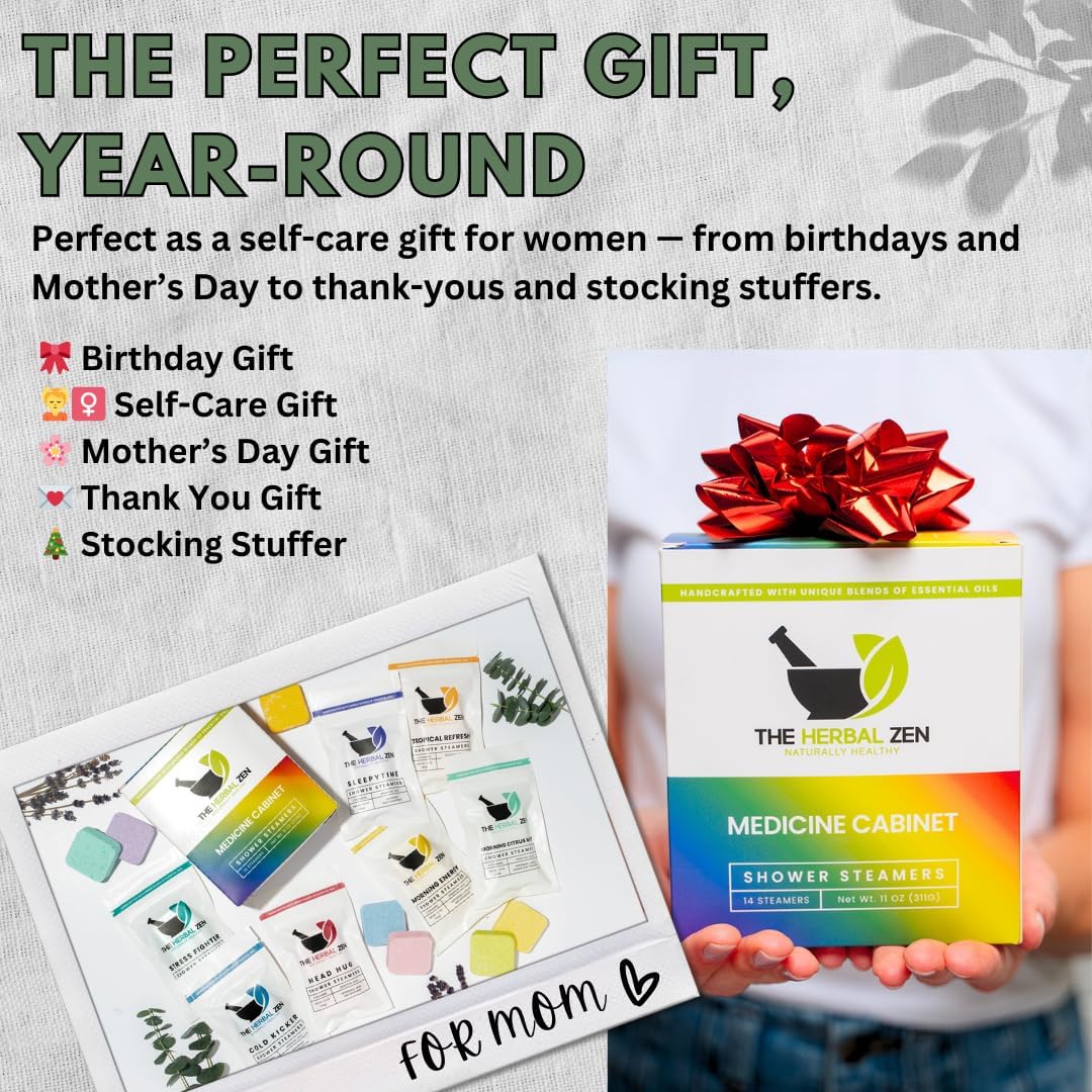 Shower Steamers Aromatherapy Variety Pack - Shower Bombs Made in The USA - Aromatherapy Bath Gifts for Women - Back to School Gift - Shower Tablets Mothers Day Gift