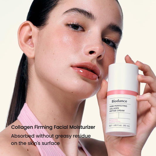 BIODANCE Pore Perfecting Collagen Peptide Cream, Hydrating, Plumping, Pore Care, Firming Facial Moisturizer, Korean Skincare | 1.69 fl.oz, 50ml