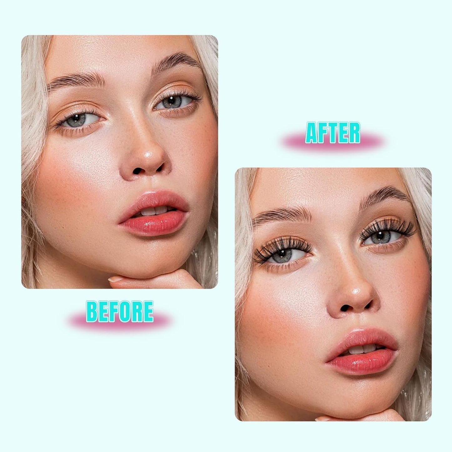 Lash Clusters 320Pcs 60D Eyelashes Cluster D Curl Individual Wispy Lashes Cluster for DIY Cluster Eyelash Extensions at Home for Beginners (Mix10-16mm)