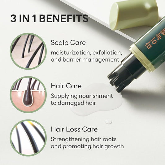 Scalp Intensive Hair Growth Serum|Biotin & Panthenol Leave-In Ampoule for Hair Loss, Thinning Hair, Scalp Hydration & Strengthening|Korean Hair Care (2.02 fl oz)