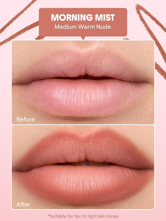 SHEGLAM Cloudline Blur Lip Liner Long Lasting,Vegan & Cruelty-Free Lip Stain-Morning Mist