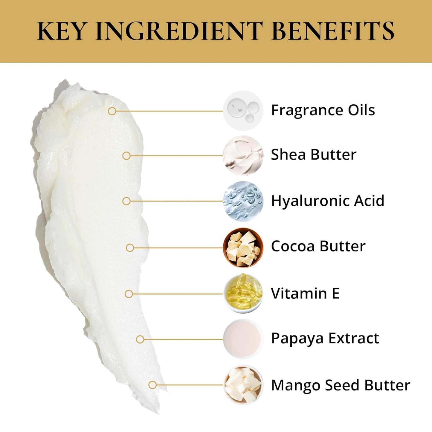 LUXURY LIFE BUTTER - Irresistibly Scented Body Butter with Hyaluronic Acid for Ultimate Moisture. Luxurious Natural Fragrance. Hydrates for a Non-Greasy Glamorous Glow, Fresh Attraction, 5 oz.