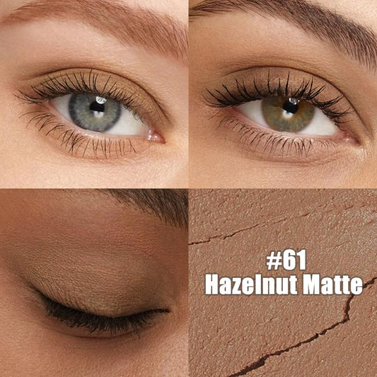 Nude Brown Matte Cream Eye Shadow Stick Makeup for Women, Nude Brown Matte Eyeliner Pencil Eyeshadow Brightener Stick for Eyes, Waterproof Eyeshadow Applicator Blendable sombras para ojos 61#