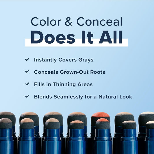 TRUHAIR Color & Conceal Waterproof Root Touch Up Hair Color Concealer - Hair Cover up for Gray Coverage and Hairline Filling - 11 Hair Colors Available (White)