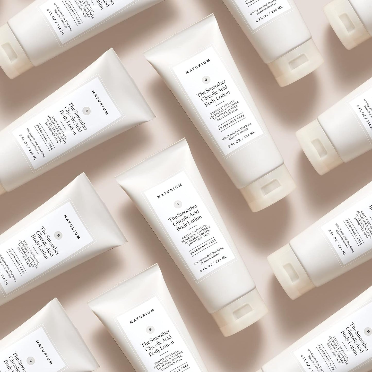 Naturium The Smoother Glycolic Acid Body Lotion, Resurfacing & Exfoliating Treatment, with 10% Glycolic Acid, 8 oz