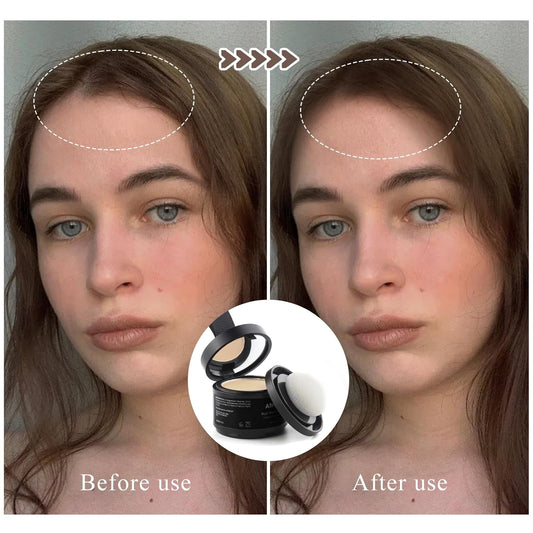 Instant Hairline Powder, Root Touch Up Hair Color for Gray Coverage and Thinning Hair, Root Cover Up Conceals Hair Loss & Bald Spots, Natural and Non-Greasy Hair Color for Women & Men, Light-Blonde