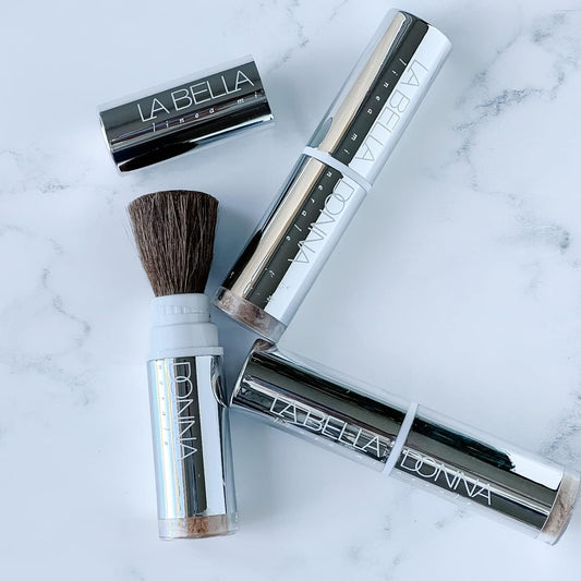 Minerals on the Go - (Dispensing Brush w/Loose Foundation) in Caffe