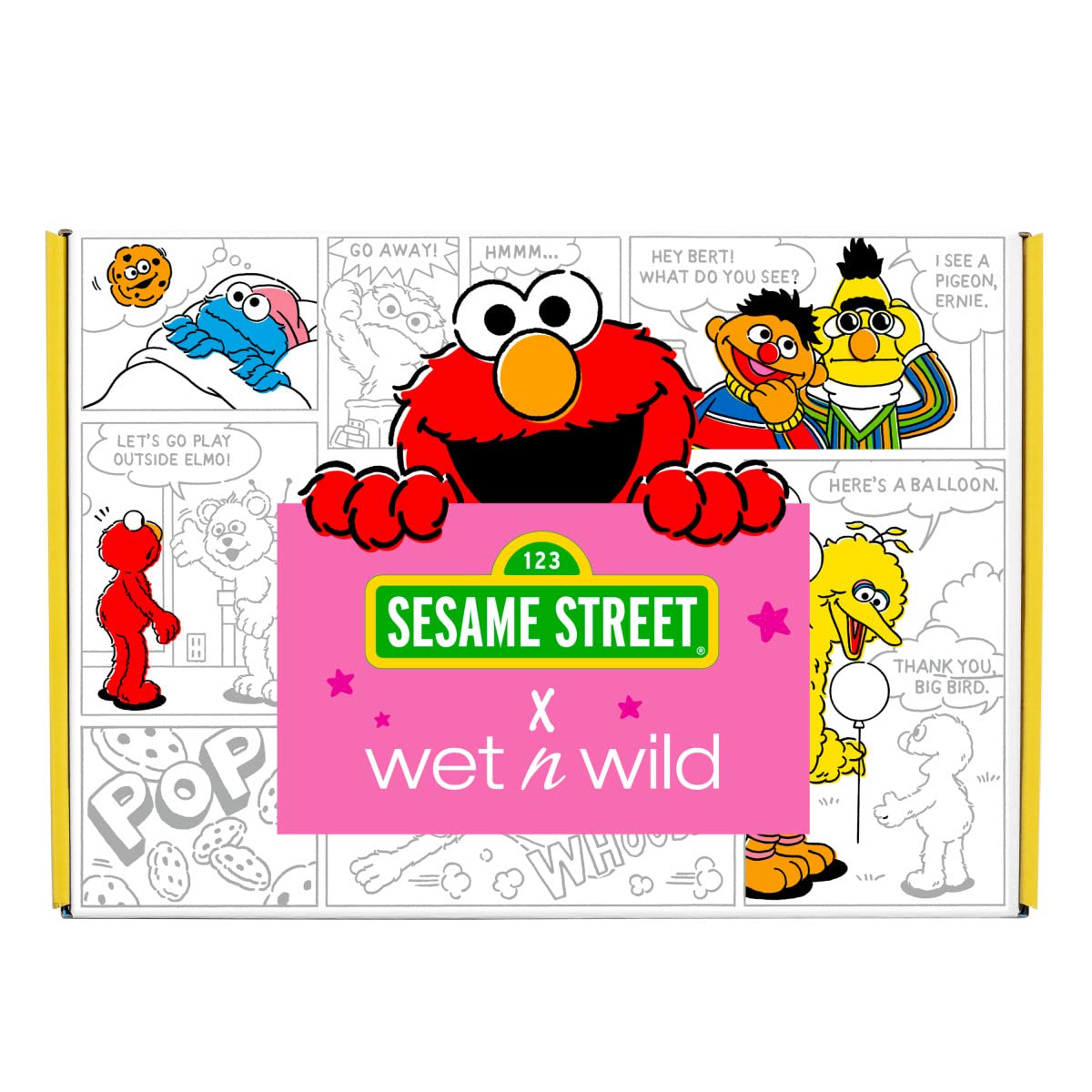 wet n wild Sesame Street Limited Edition PR Box - Makeup Set with Versatile Brushes, Vibrant Buildable & Blendable Palettes & Lip Glosses for Unique Looks, Cruelty-Free & Vegan